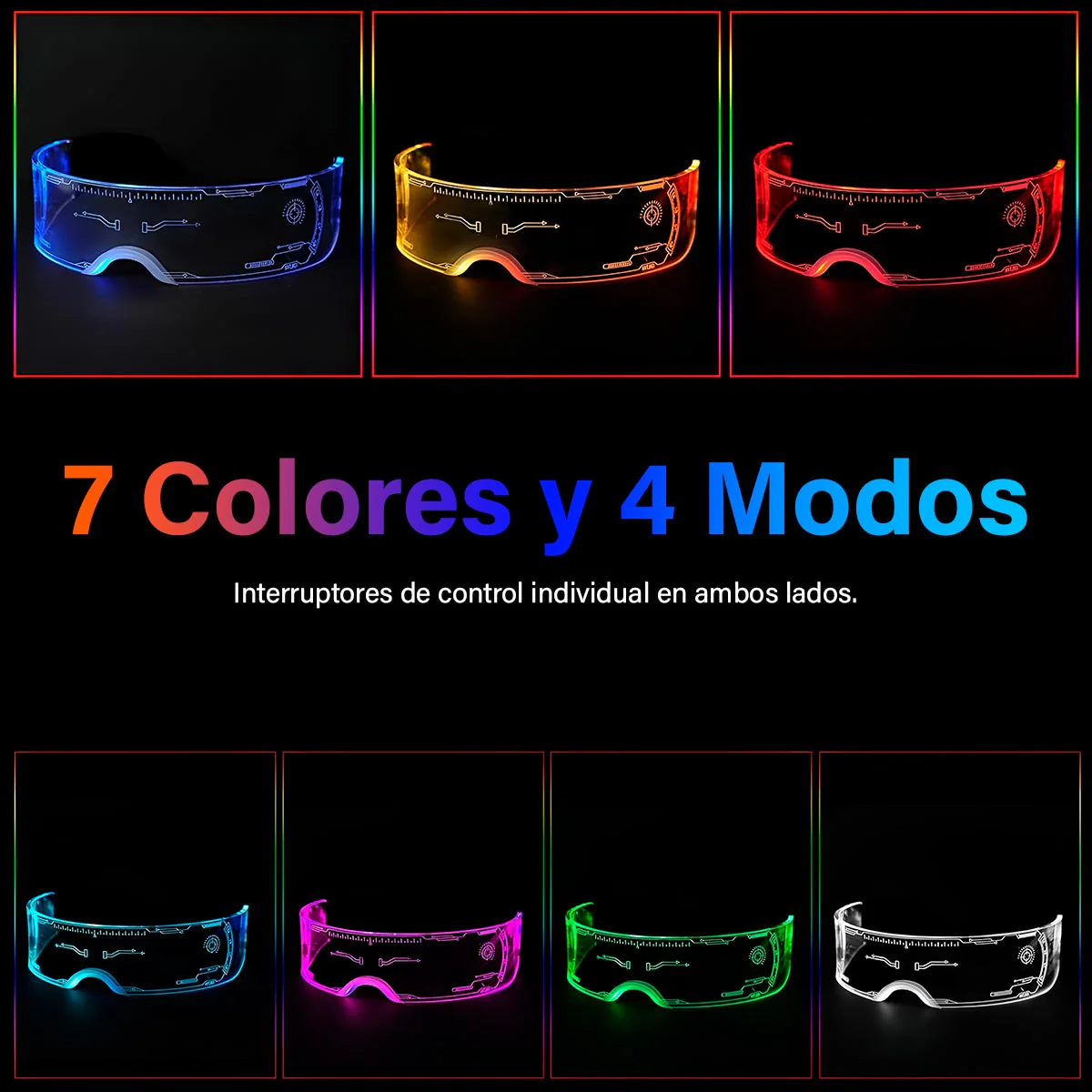 Gafas Led Futuristas