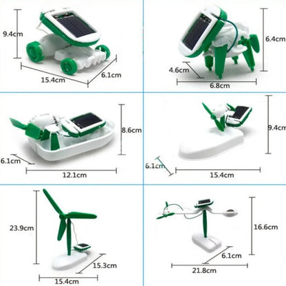 Robot Solar Juguete Educativo Kit 6 en 1