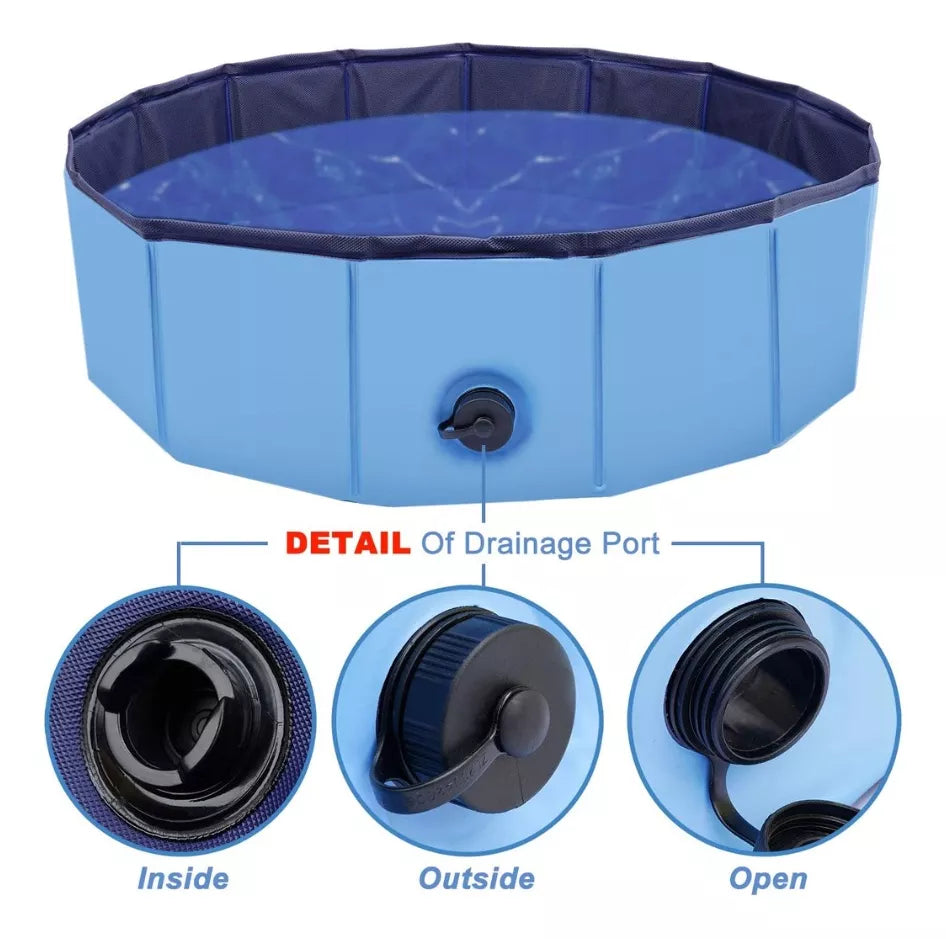 Piscina pileta plegable para mascotas